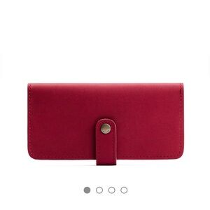 Portland Leather Large Bifold Wallet with Button Closure